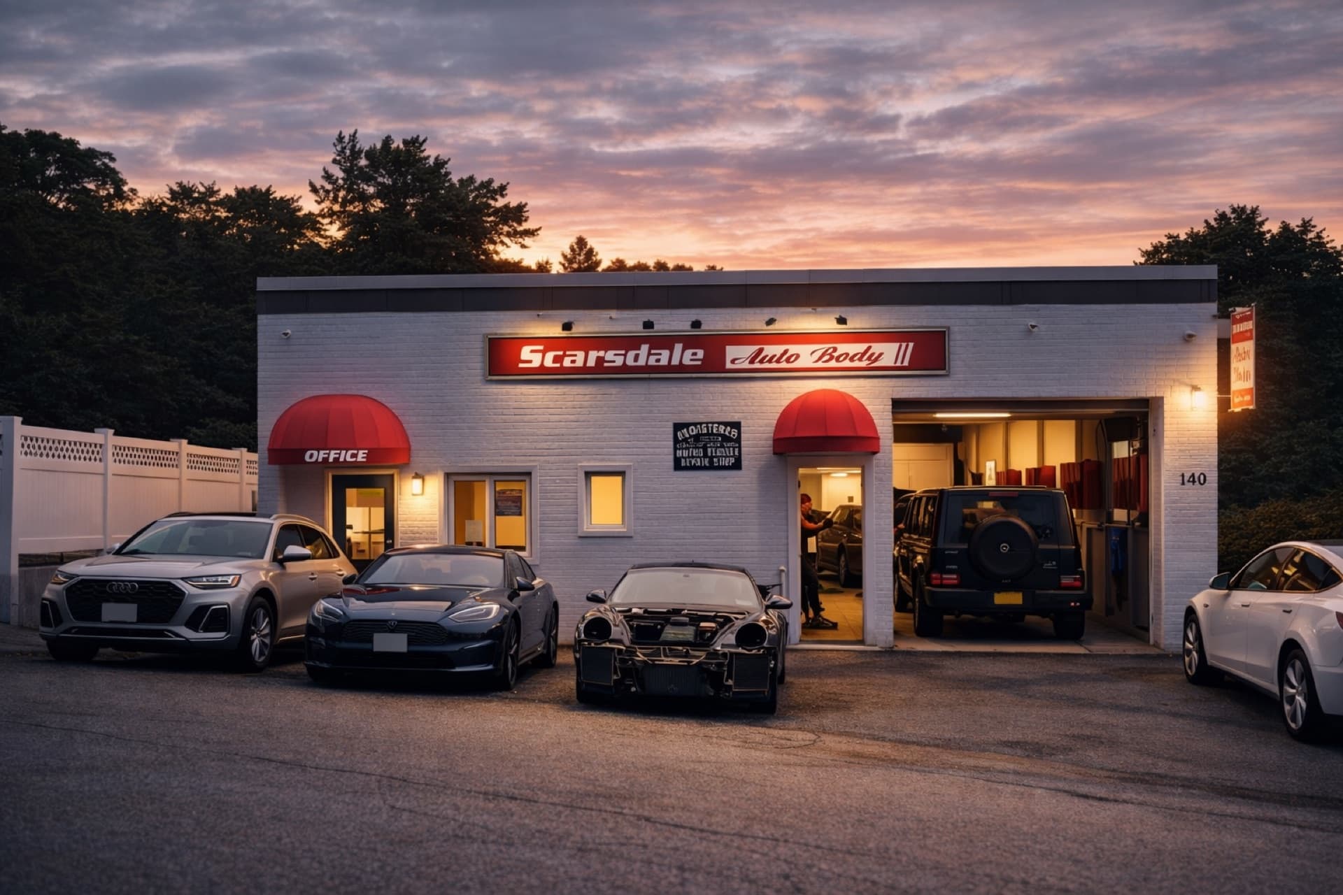 Scarsdale Auto Body shop exterior